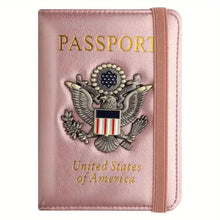 Load image into Gallery viewer, Creative Passport Holder Cover With 3D Metal Badge