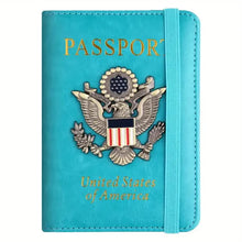 Load image into Gallery viewer, Creative Passport Holder Cover With 3D Metal Badge