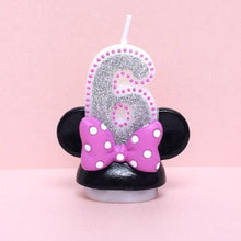 Load image into Gallery viewer, Creative Scented Birthday Weddings Art Candles Digits Cartoon Flameless Candle Cake for Children Gifts Happy Birthday Decoration Children Cute Birthday Cake Candle Party Cake Decoration