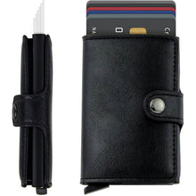 Load image into Gallery viewer, Credit Card Holder RFID Blocking Genuine Leather Vintage Aluminum Business Wallet