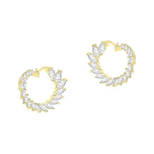 Load image into Gallery viewer, Crescent Moon Earrings Made With Crystals