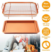Load image into Gallery viewer, Crispy Tray Set Non Stick Grill Basket