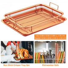 Load image into Gallery viewer, Crispy Tray Set Non Stick Grill Basket