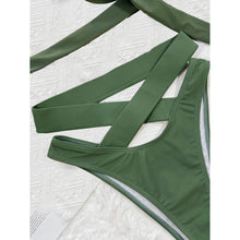 Load image into Gallery viewer, Criss Cross Wrap Push Up Bikini Swimsuit
