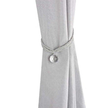Load image into Gallery viewer, Crystal Bead Curtain Tieback Bling Diamond Bandage Rope Accessories Curtains Holder Buckle Tie Home Decorative Tieback Flower Curtain Clips Buckle with Stretchy Wire Rope For Home Office Decoration