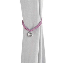 Load image into Gallery viewer, Crystal Bead Curtain Tieback Bling Diamond Bandage Rope Accessories Curtains Holder Buckle Tie Home Decorative Tieback Flower Curtain Clips Buckle with Stretchy Wire Rope For Home Office Decoration
