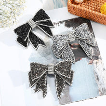 Load image into Gallery viewer, Crystal Big Bow Barrettes Hair Clips For Women Ponytail Holder Girls Hair Accessories Rhinestone Hairpins Fashion Hairgrips Band Accessories For Party
