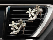 Load image into Gallery viewer, Crystal Bling Sparking Car Fragrance Diffuser Air Freshener Bling Car Accessories Girls Purse High Heel Car Air Freshener Auto Outlet Perfume Clip Car Scent Diffuser Elegant Perfume Clip Diamond Crown Car Aromatherapy Car Decoration