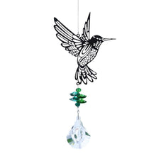 Load image into Gallery viewer, Crystal Garden Sun-catcher Hanging Crystals Prisms Ornament For Window Glass Chandelier Solar Hummingbird Owl Wind Chimes Rainbow Chaser Garden Hanging Curtain Pendant Home Decor Gift Boxed Sun Catcher Gift Idea For Mom Friends Grandma Hummingbird
