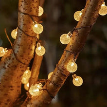 Load image into Gallery viewer, Crystal Globe Solar String Lights