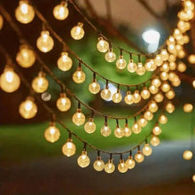 Load image into Gallery viewer, Crystal Globe Solar String Lights