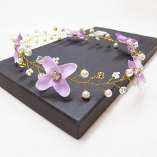 Load image into Gallery viewer, Crystal Pearl Hair Belt Wedding Bridal Hair Ornaments Hair Jewelry Decorations for Brides Wedding Gorgeous Hair Accessories For Women