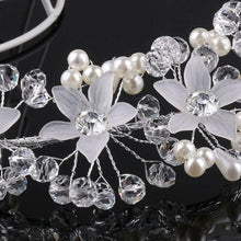 Load image into Gallery viewer, Crystal Pearl Hair Belt Wedding Bridal Hair Ornaments Hair Jewelry Decorations for Brides Wedding Gorgeous Hair Accessories For Women