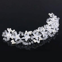 Load image into Gallery viewer, Crystal Pearl Hair Belt Wedding Bridal Hair Ornaments Hair Jewelry Decorations for Brides Wedding Gorgeous Hair Accessories For Women