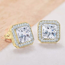 Load image into Gallery viewer, Crystal Princess Halo Stud Earrings