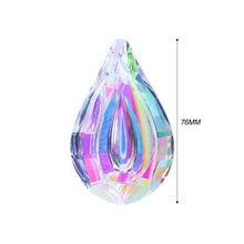 Load image into Gallery viewer, Crystal Wind Star Moon Pendant Handmade Sun Catcher Light Catcher Newly Designed Prism Crystal Colorful Light Prism Chandelier Glass Crystal Pendant Pearl Yarn Gift Handmade Garden Window Wedding Curtain Chandelier