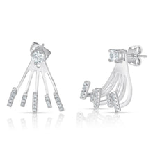 Load image into Gallery viewer, Cubic Zirconia Claw Design Earrings