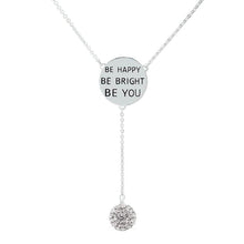 Load image into Gallery viewer, Cubic Zirconia Engraved Inspirational Necklaces