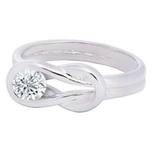 Load image into Gallery viewer, Cubic Zirconia Love Knot Ring
