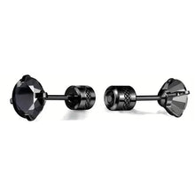 Load image into Gallery viewer, Cubic Zirconia Screw Back Stainless Steel Stud Earrings