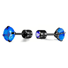 Load image into Gallery viewer, Cubic Zirconia Screw Back Stainless Steel Stud Earrings