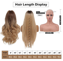 Load image into Gallery viewer, Curly Synthetic Wigs for White Women Medium Length Ombre Brown Blonde Wigs with Bangs High Temperature Cosplay Hair Wigs For Black Women Halloween Party