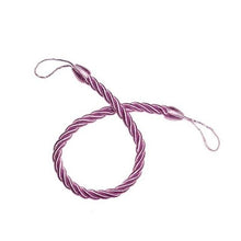 Load image into Gallery viewer, Curtain Tie Backs Gold Handmade Weave Curtain Holder Clip Buckle Rope Home Decorative Room Accessories Curtain Tieback Curtain Handmade Tiebacks Ropes Holdbacks 74CM