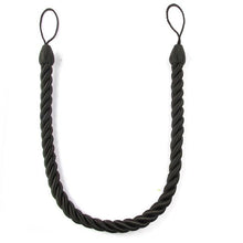 Load image into Gallery viewer, Curtain Tie Backs Gold Handmade Weave Curtain Holder Clip Buckle Rope Home Decorative Room Accessories Curtain Tieback Curtain Handmade Tiebacks Ropes Holdbacks 74CM