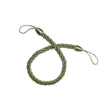 Load image into Gallery viewer, Curtain Tie Backs Gold Handmade Weave Curtain Holder Clip Buckle Rope Home Decorative Room Accessories Curtain Tieback Curtain Handmade Tiebacks Ropes Holdbacks 74CM