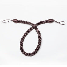 Load image into Gallery viewer, Curtain Tie Backs Gold Handmade Weave Curtain Holder Clip Buckle Rope Home Decorative Room Accessories Curtain Tieback Curtain Handmade Tiebacks Ropes Holdbacks 74CM