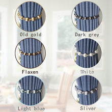 Load image into Gallery viewer, Curtain Tie Backs Rope Curtain Tiebacks With Bling Crystal Beads Curtain Decor Accessories Clips Curtain Holders For Drape Durable Tie Backs Drapery Holdbacks Holder For Window Curtain Panels Drapes Home Decor