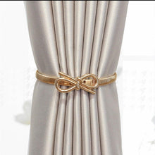 Load image into Gallery viewer, Curtain Tieback High Quality Elastic Holder Hook Buckle Clip Pretty And Fashion Polyester Decorative Home Accessories Leaves Curtain Holder Holdback For Window Drapery Convenient Office Home Decoration Buckle Holdbacks Curtain Straps