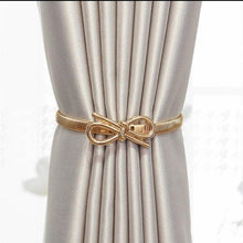 Load image into Gallery viewer, Curtain Tieback High Quality Elastic Holder Hook Buckle Clip Pretty And Fashion Polyester Decorative Home Accessories Leaves Curtain Holder Holdback For Window Drapery Convenient Office Home Decoration Buckle Holdbacks Curtain Straps