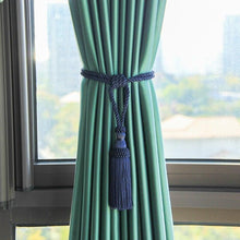 Load image into Gallery viewer, Curtain Tiebacks Tassel Curtain Clips Rope Curtain Tie Backs Holdbacks Decorative Curtain Holder Accessories For Drape Curtain Holdbacks Braided Buckle Home Decorative Window Drapery Ball Tassels Tieback 50cm