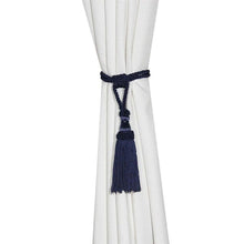 Load image into Gallery viewer, Curtain Tiebacks Tassel Curtain Clips Rope Curtain Tie Backs Holdbacks Decorative Curtain Holder Accessories For Drape Curtain Holdbacks Braided Buckle Home Decorative Window Drapery Ball Tassels Tieback 50cm