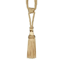 Load image into Gallery viewer, Curtain Tiebacks Tassel Curtain Clips Rope Curtain Tie Backs Holdbacks Decorative Curtain Holder Accessories For Drape Curtain Holdbacks Braided Buckle Home Decorative Window Drapery Ball Tassels Tieback 50cm