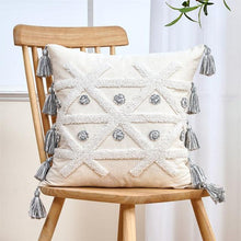 Load image into Gallery viewer, Cushion Cover Cotton Linen Pillowcase Tufted Beige Decorative Fashionable Cotton Hand-Woven Throw Pillow Covers Tufted Pillow Covers Bedroom Throw Pillow Cushion For Bed Home