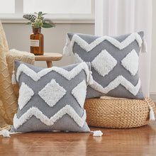 Load image into Gallery viewer, Cushion Cover Cotton Linen Pillowcase Tufted Beige Decorative Fashionable Cotton Hand-Woven Throw Pillow Covers Tufted Pillow Covers Bedroom Throw Pillow Cushion For Bed Home