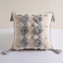 Load image into Gallery viewer, Cushion Cover Cotton Linen Pillowcase Tufted Beige Decorative Fashionable Cotton Hand-Woven Throw Pillow Covers Tufted Pillow Covers Bedroom Throw Pillow Cushion For Bed Home
