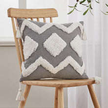 Load image into Gallery viewer, Cushion Cover Cotton Linen Pillowcase Tufted Beige Decorative Fashionable Cotton Hand-Woven Throw Pillow Covers Tufted Pillow Covers Bedroom Throw Pillow Cushion For Bed Home