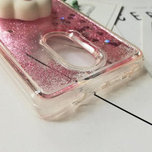Load image into Gallery viewer, Cute 3D Squishy Cat Case For Xiaomi Redmi 5 plus 4X 8A 9A 9C 10T Luxury Glitter Quicksand Phone Case Redmi Note 5 9 Pro 5A Prime ,3D Shiny Quicksand Moving Bling Glitter Liquid Sparkle Flowing Soft Silicone Bumper Mirror Back Protective Case