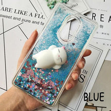 Load image into Gallery viewer, Cute 3D Squishy Cat Case For Xiaomi Redmi 5 plus 4X 8A 9A 9C 10T Luxury Glitter Quicksand Phone Case Redmi Note 5 9 Pro 5A Prime ,3D Shiny Quicksand Moving Bling Glitter Liquid Sparkle Flowing Soft Silicone Bumper Mirror Back Protective Case