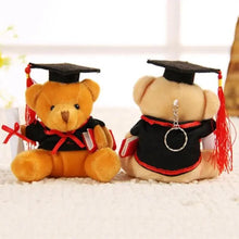 Load image into Gallery viewer, Cute And Charming 9cm Lovely Bear Plush Doll with Graduation Outfit, Realistic Stuffed Baby Doll Teddy Plush Toy for Children and Adult Gift