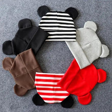 Load image into Gallery viewer, Cute Baby 0-12M Hat With Ears Casual Style Kids Autumn Winter Hat Classic Boys And Girls Beanie