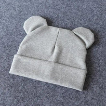 Load image into Gallery viewer, Cute Baby 0-12M Hat With Ears Casual Style Kids Autumn Winter Hat Classic Boys And Girls Beanie