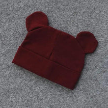 Load image into Gallery viewer, Cute Baby 0-12M Hat With Ears Casual Style Kids Autumn Winter Hat Classic Boys And Girls Beanie