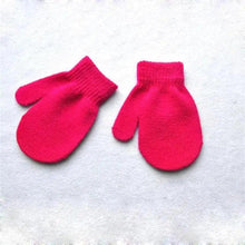 Load image into Gallery viewer, Cute Baby Colorful Thick Warm Gloves For Kids Classic Full Finger Mittens Soft Comfortable Winter Gloves For Children
