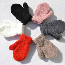 Load image into Gallery viewer, Cute Baby Colorful Thick Warm Gloves For Kids Classic Full Finger Mittens Soft Comfortable Winter Gloves For Children