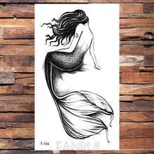 Load image into Gallery viewer, Cute Black Birds Temporary Waterproof Stickers Tattoo Flower Body Elegant Bird Butterfly Style For Womens