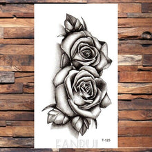 Load image into Gallery viewer, Cute Black Birds Temporary Waterproof Stickers Tattoo Flower Body Elegant Bird Butterfly Style For Womens